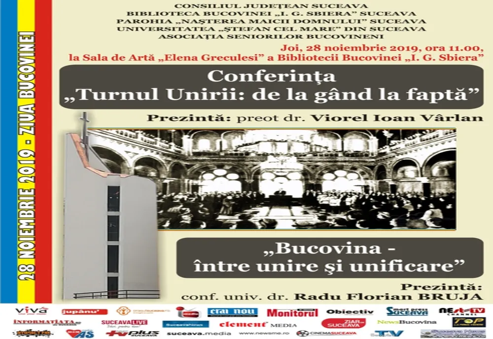 Ziua Bucovinei va fi sărbătorită prin manifestări organizate la Biblioteca Județeană 