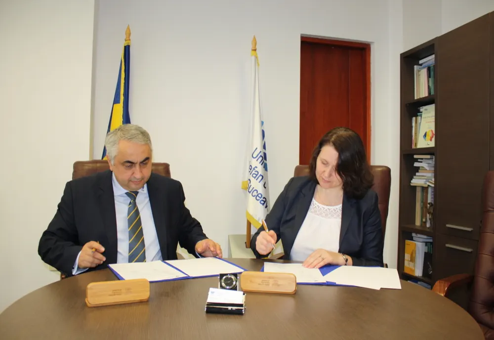Acord bilateral între Universitatea “Ștefan cel Mare” din Suceava și Universitatea de Stat “Dimitrie Cantemir” din Chișinău FOTO