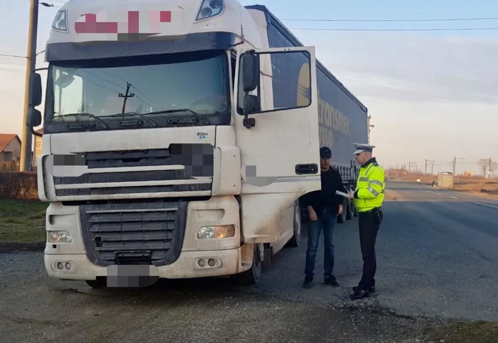 Acțiune pentru prevenirea accidentelor rutiere cu implicarea vehiculelor de mare tonaj FOTO