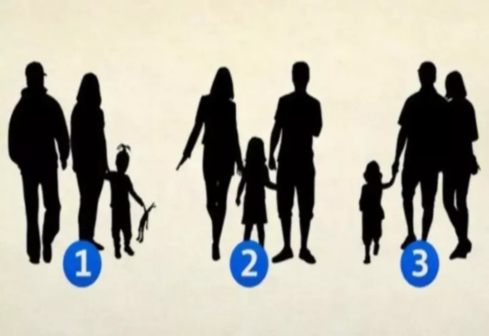Cel mai dureros test psihologic: trădează adevăruri ascunse. Ce imagine NU reprezintă o FAMILIE?