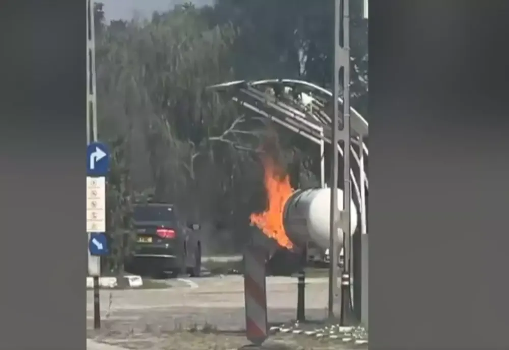 Incendiu la o stație GPL din localitatea Corcova, Jud. Mehedinți