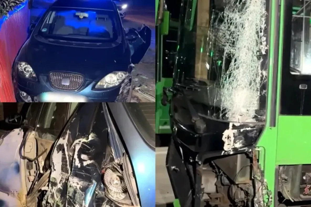 Șofer de autobuz din Suceava, reținut după ce a lovit cinci mașini și a doborât un stâlp. Avea 1,18 mg/l alcool în aerul expirat