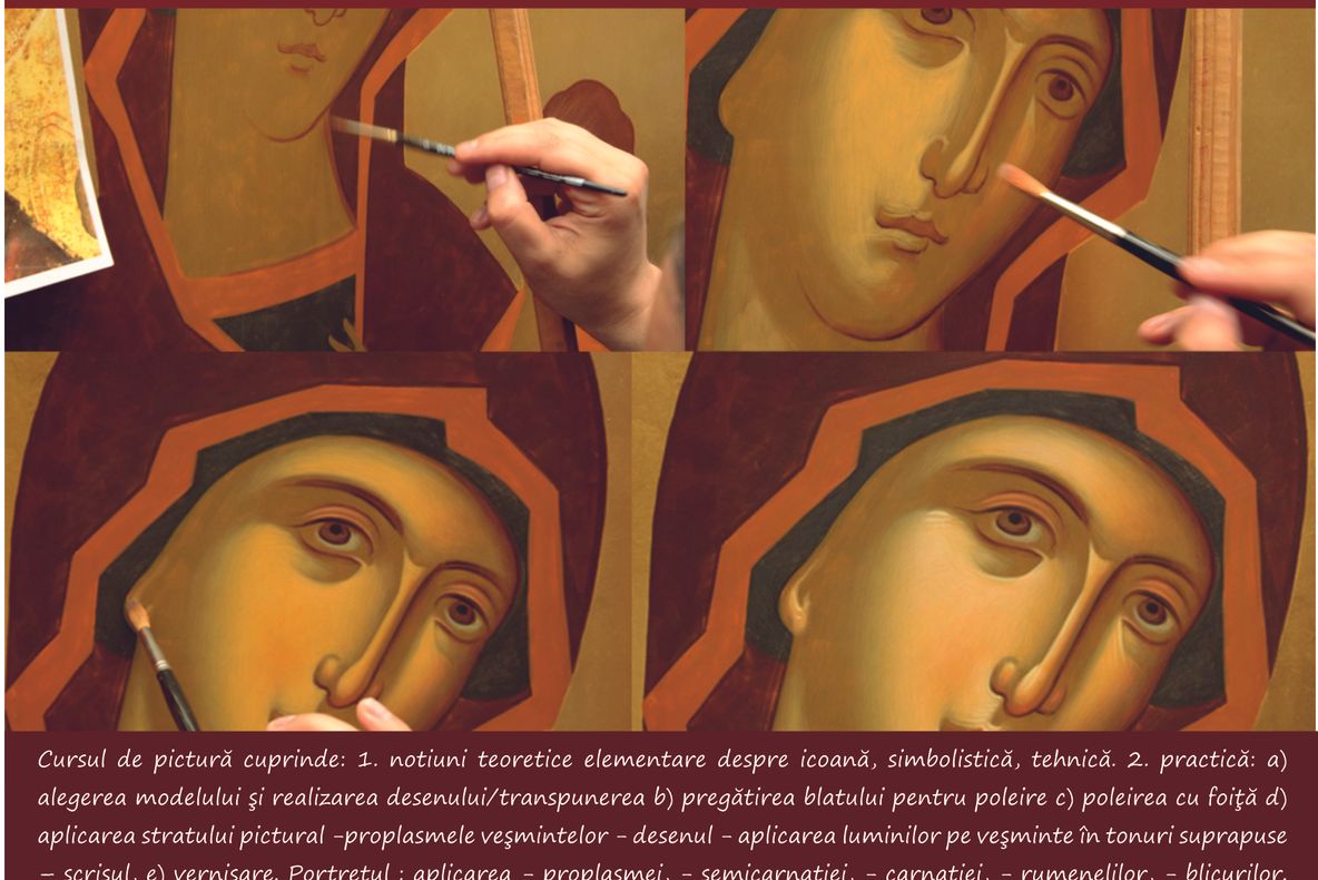 Atelier de pictură icoană în manieră bizantină, la Muzeul Bucovinei