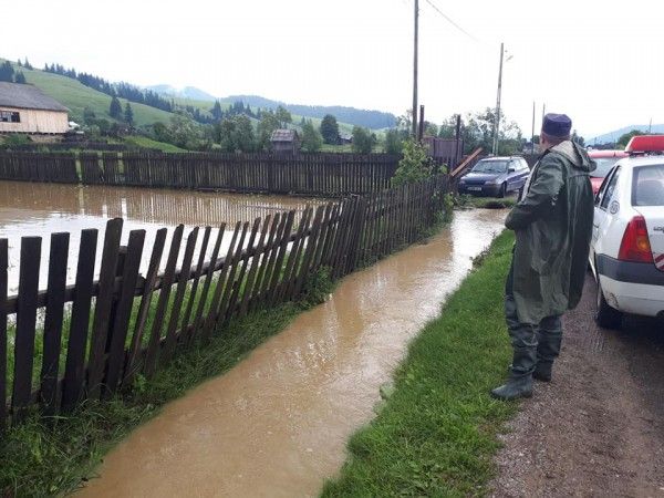 Inundații în localitatea Boroaia
