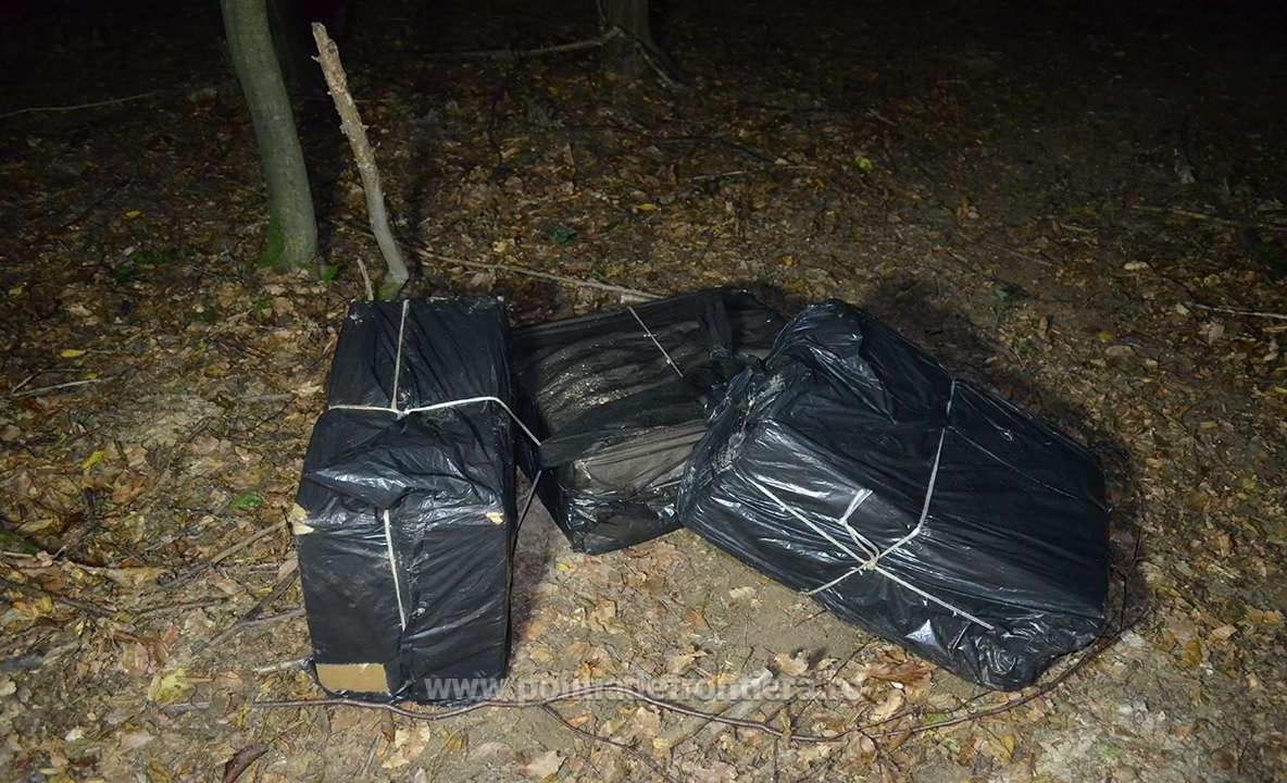 Țigări în valoare de peste 64.000 lei, abandonate la Brodina FOTO