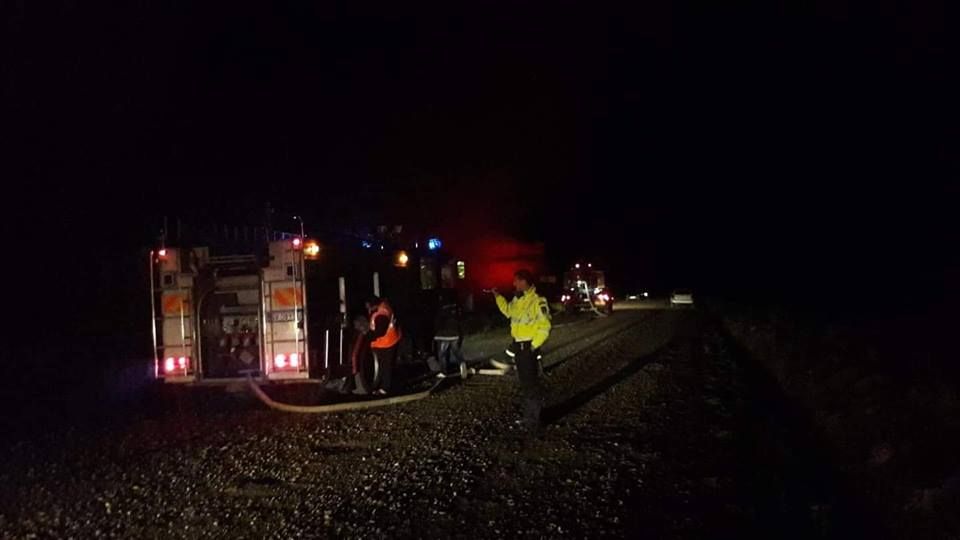 Incendiu de proporții la un depozit de furaje din Arbore FOTO