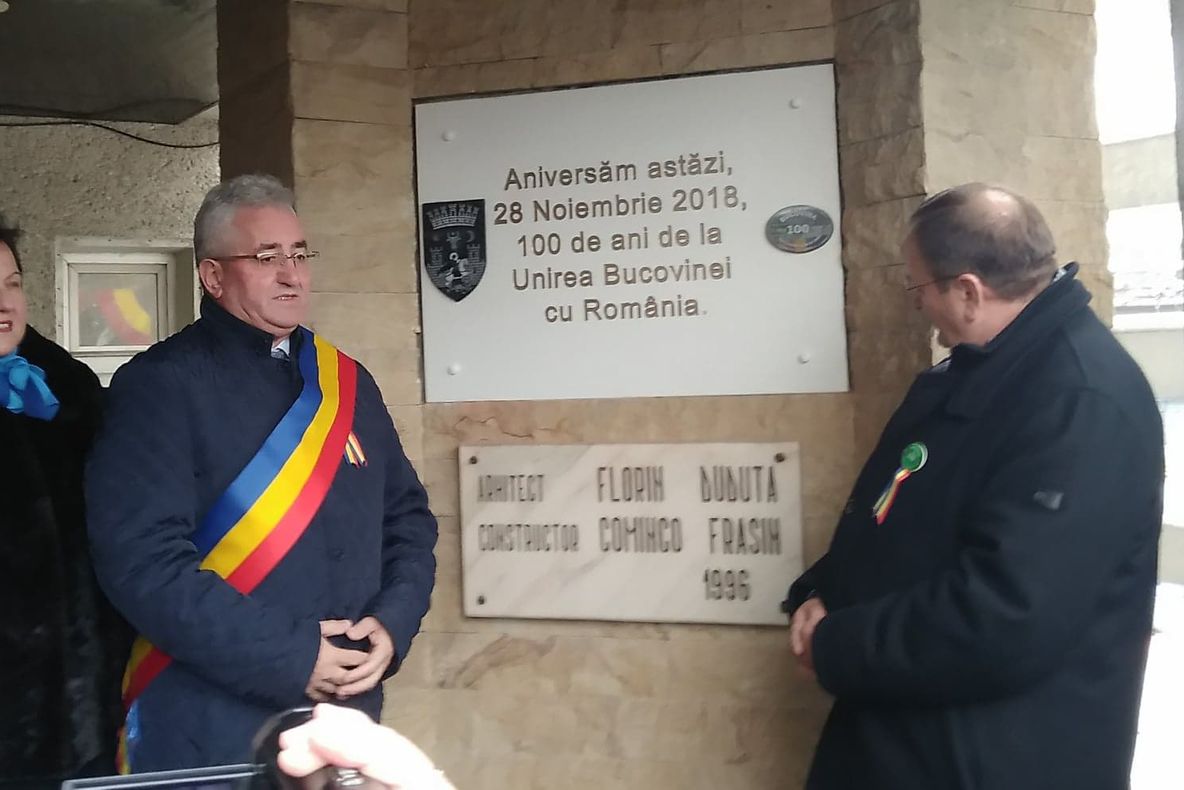Ședință festivă la Primăria Suceava pentru celebrarea Centenarului Unirii Bucovinei cu România