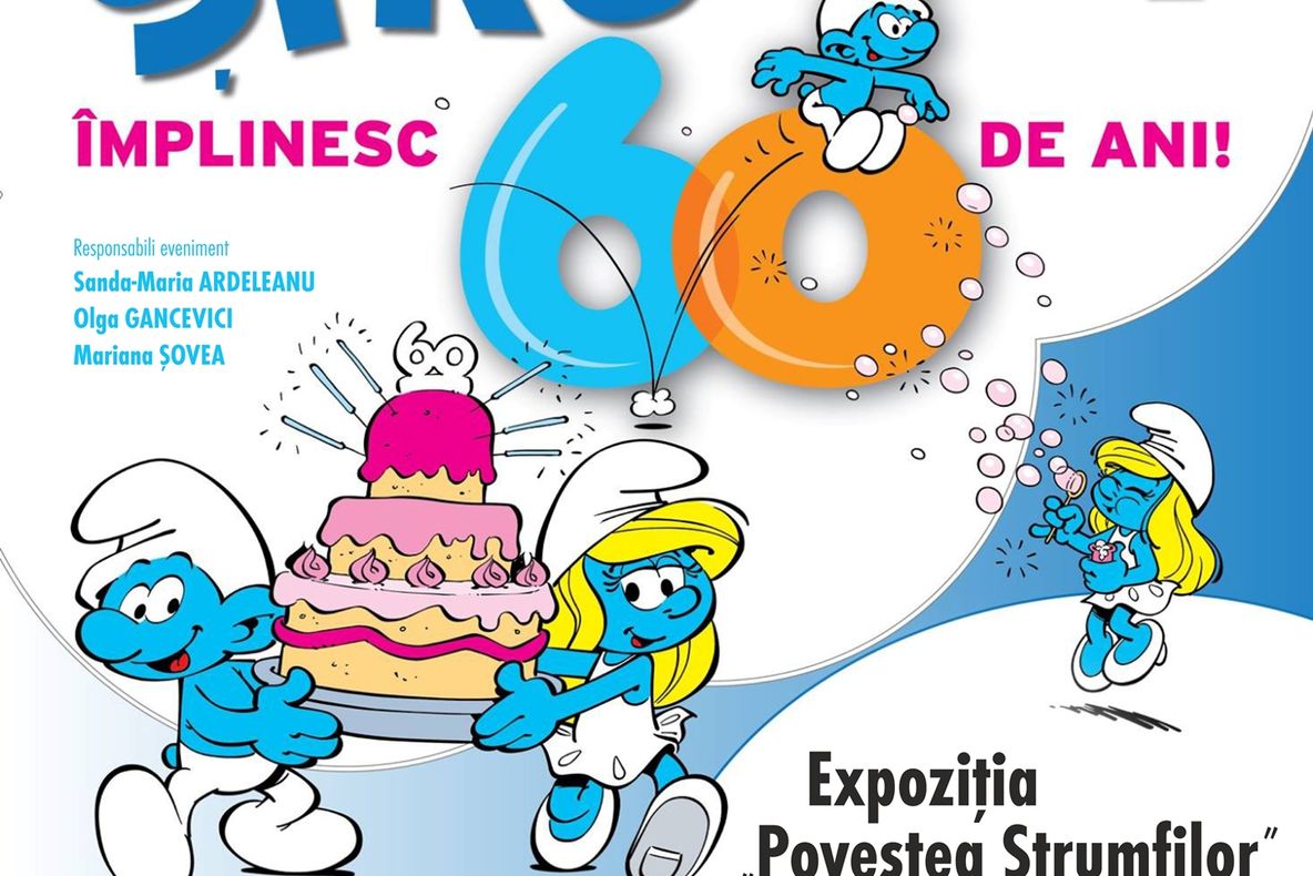 Expoziția „Povestea Ștrumfilor” va fi vernisată joi, la Observatorul Astronomic