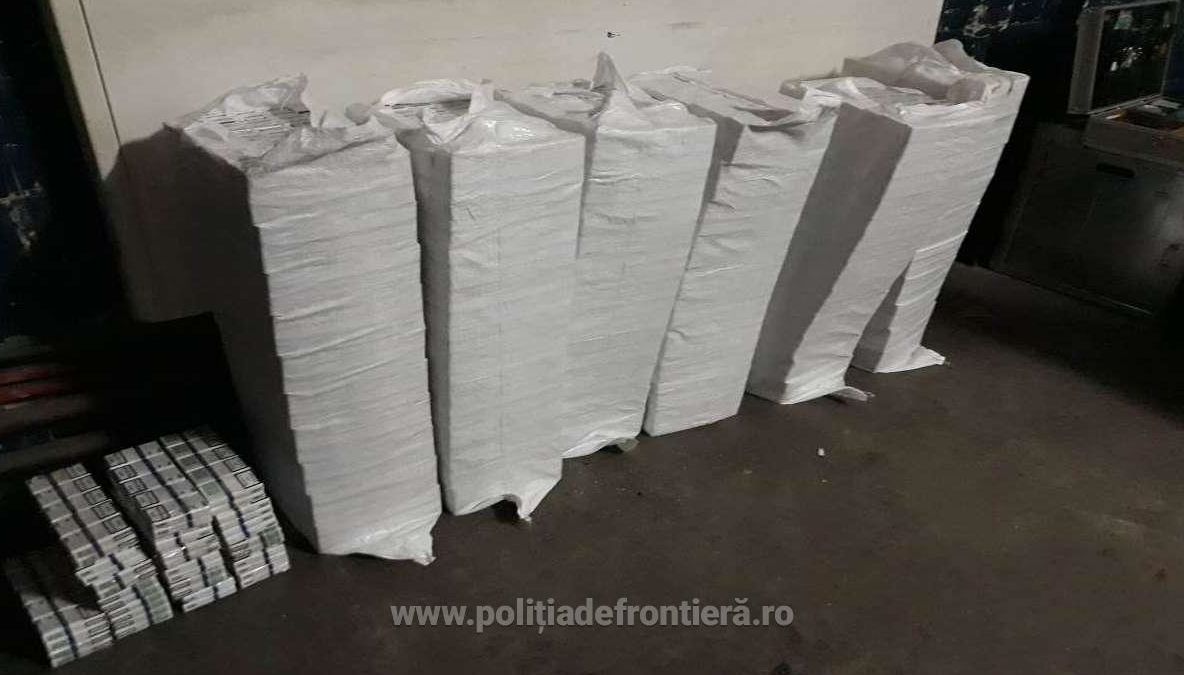 Focuri de armă după contrabandiști. Au fost confiscate țigări în valoare de peste 130.000 lei FOTO