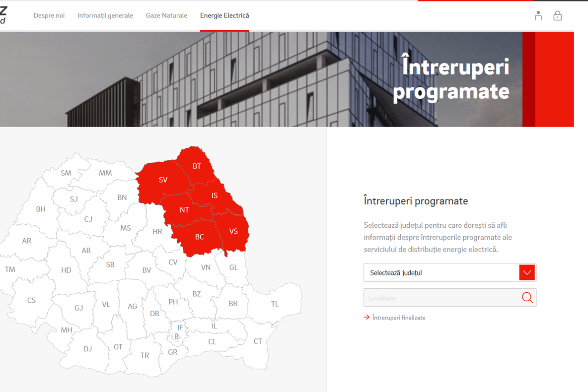 Clienții Delgaz Grid vor fi anunțați prin SMS de întreruperile planificate în alimentarea cu energie