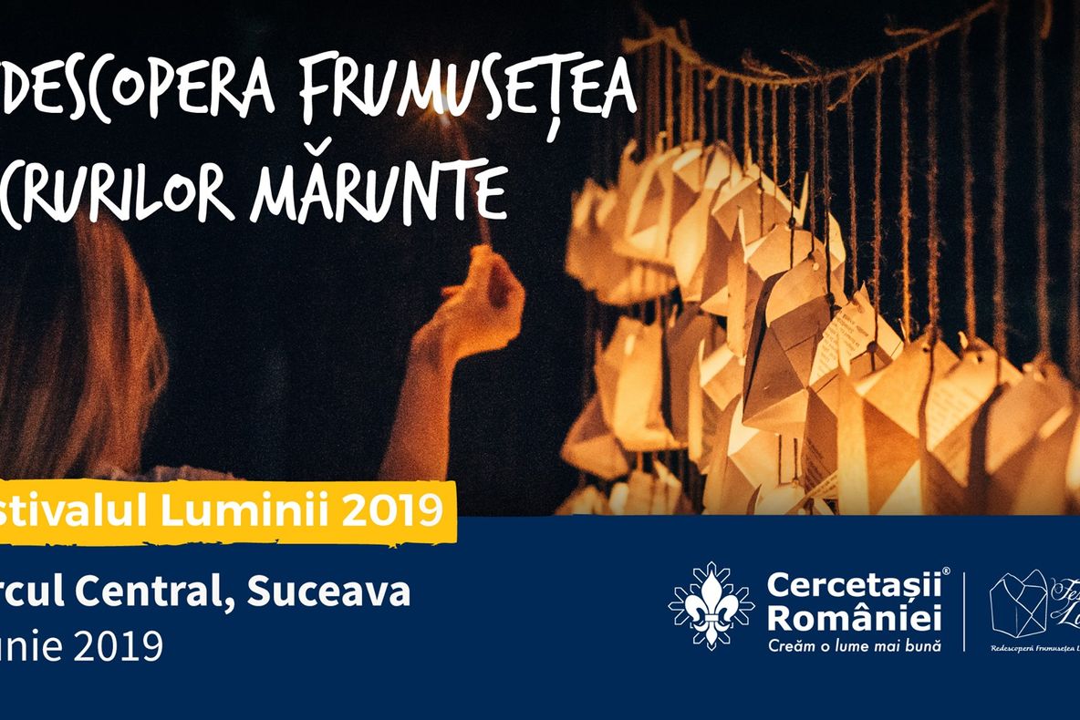 Festivalul Luminii, sâmbătă, în parcul central din Suceava
