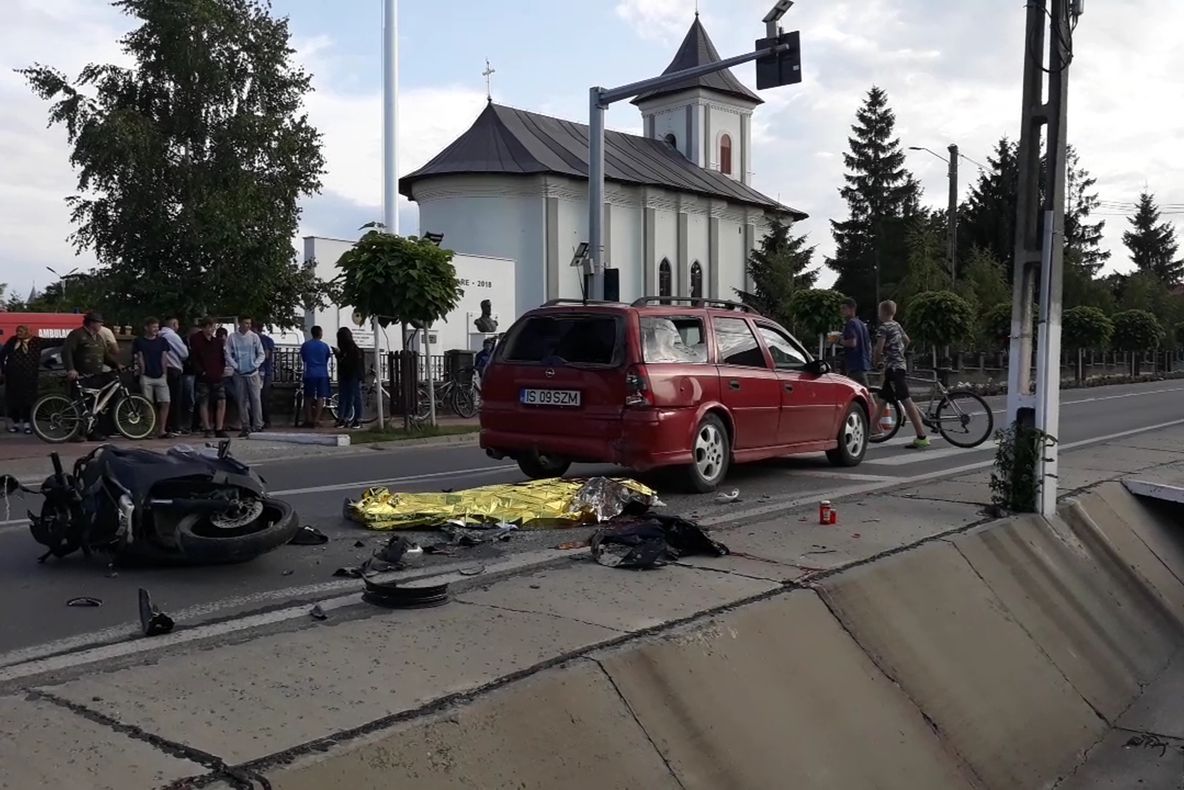 Mopedistul mort în accidentul din Dumbrăveni nu avea permis de conducere VIDEO