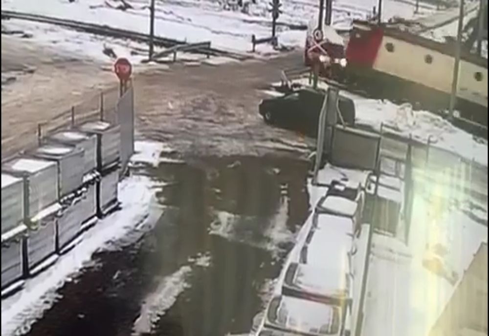 Accidentul feroviar mortal din Șcheia, surprins de camerele de supraveghere VIDEO