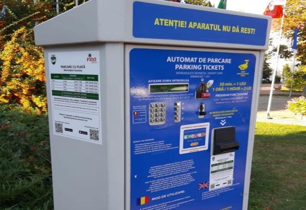 Încasări de aproape 900.000 de lei din parcările cu plată din municipiul Suceava