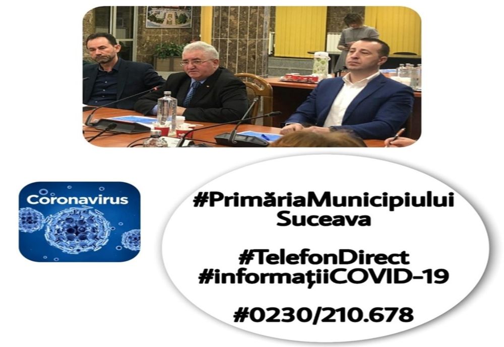 Primăria Suceava pune la dispoziție o line telefonică pe perioada stării de urgență