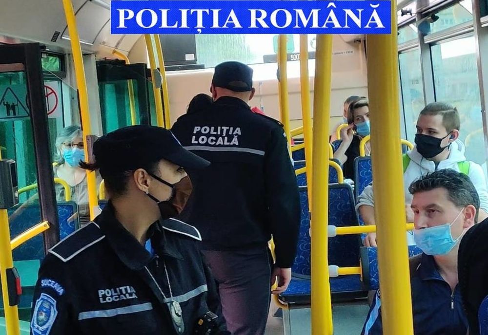 Șapte sancțiuni contravenționale aplicate pentru nepurtarea măștilor de protecție în autobuzele din Suceava