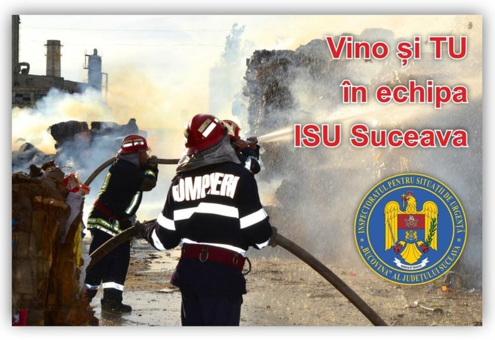 Vrei să fii pompier? ISU Suceava angajează!