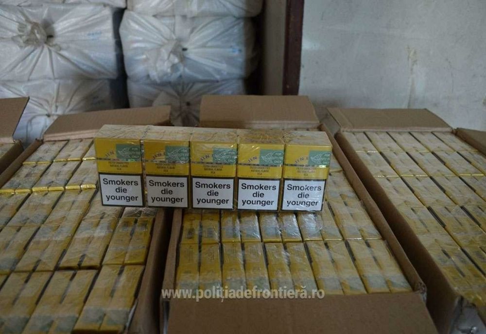 Captură impresionantă de țigări pe granița de nord a României