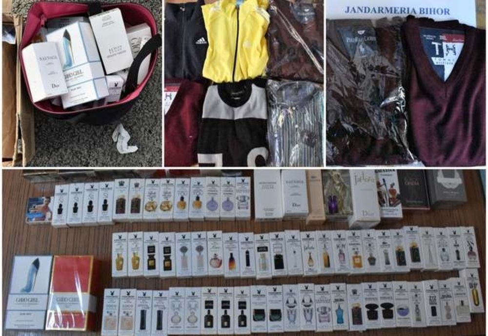 Haine şi cosmetice contrafăcute în valoare de 30.000 lei, confiscate de poliţişti