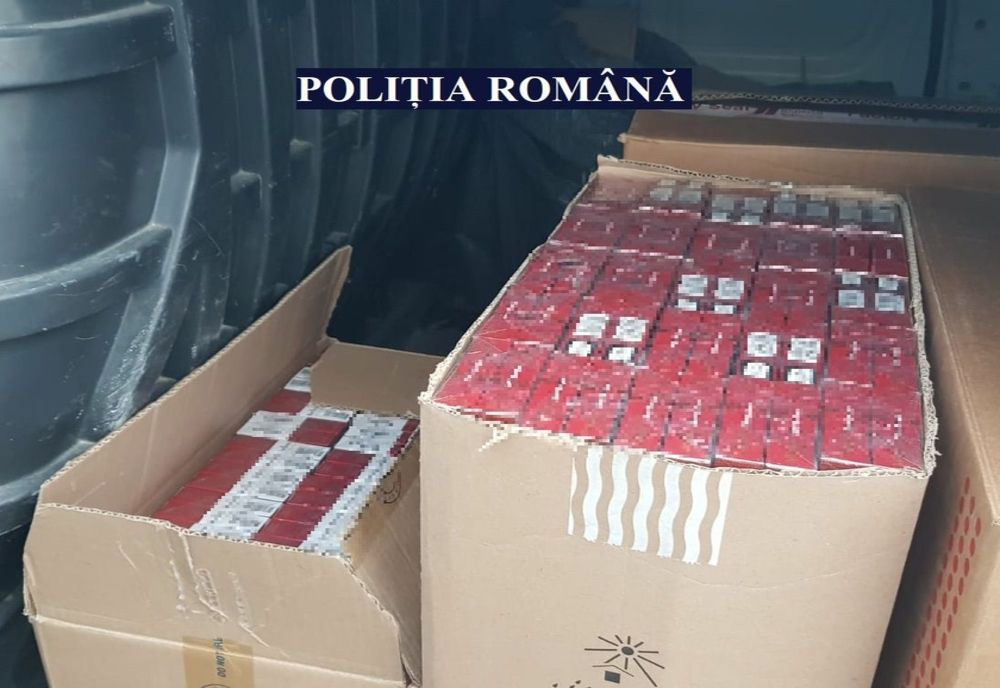60.000 țigarete de contrabandă și un autoturism în valoare de 10.000 Euro, indisponibilizate de polițiști
