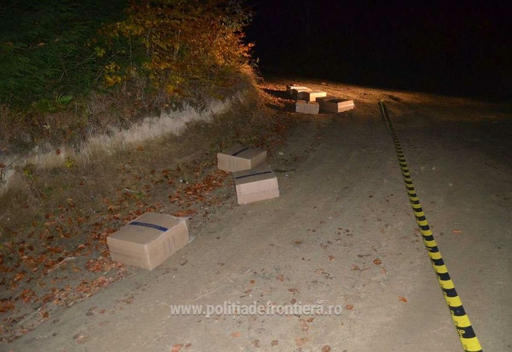 Aproximativ 9.000 pachete cu țigări de contrabandă confiscate la frontiera de nord a României
