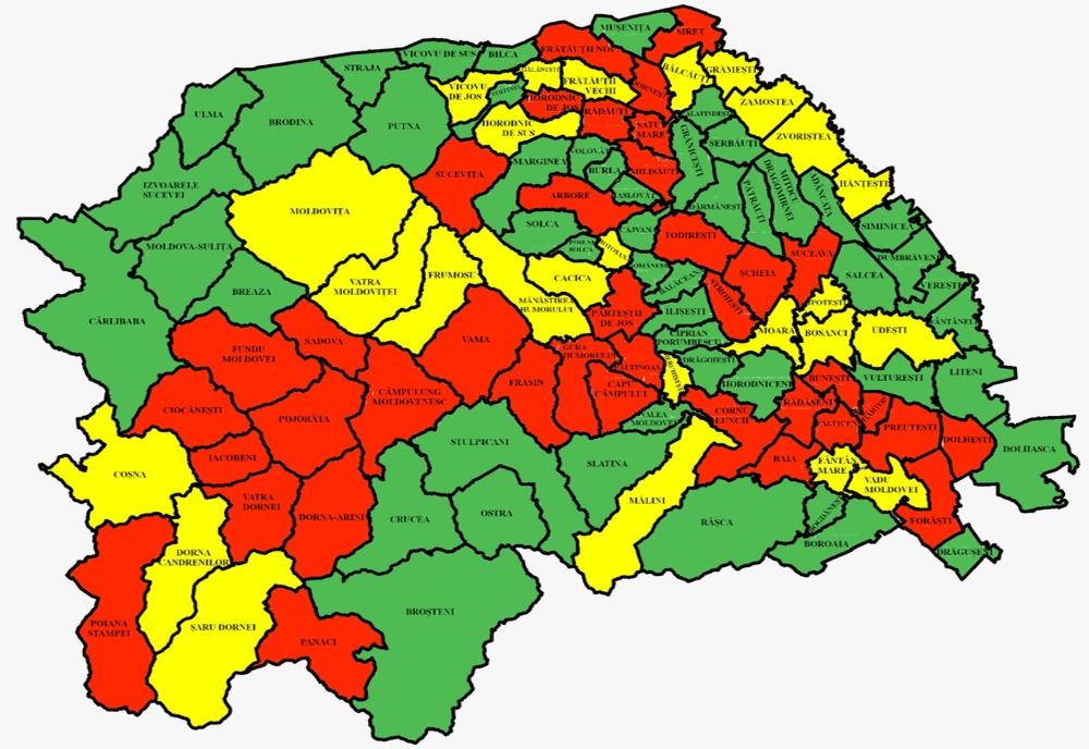 Incidență de 5,15 la mie în municipiul Suceva! Situația în fiecare localitate!