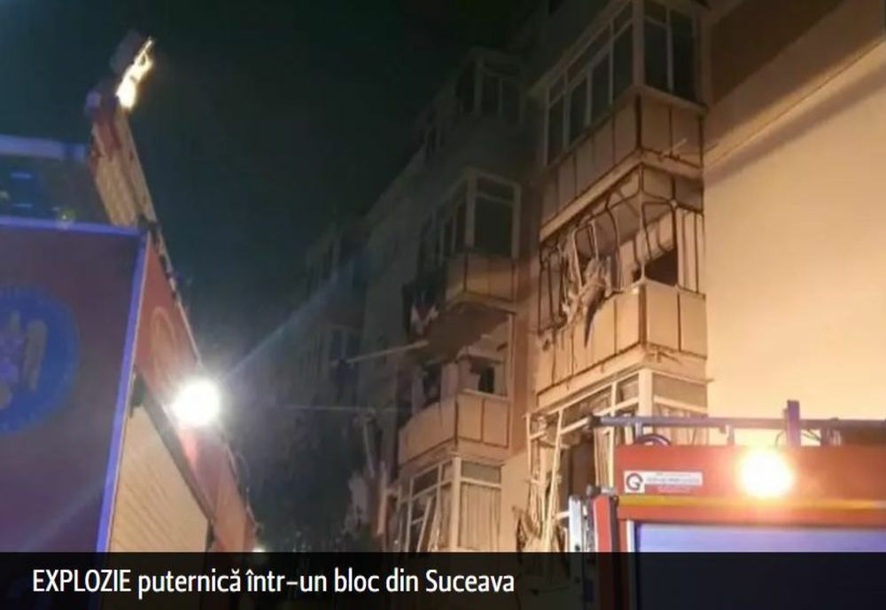 EXPLOZIE puternică, într-un bloc din Suceava: 3 victime, zeci de locatari evacuați din locuințe