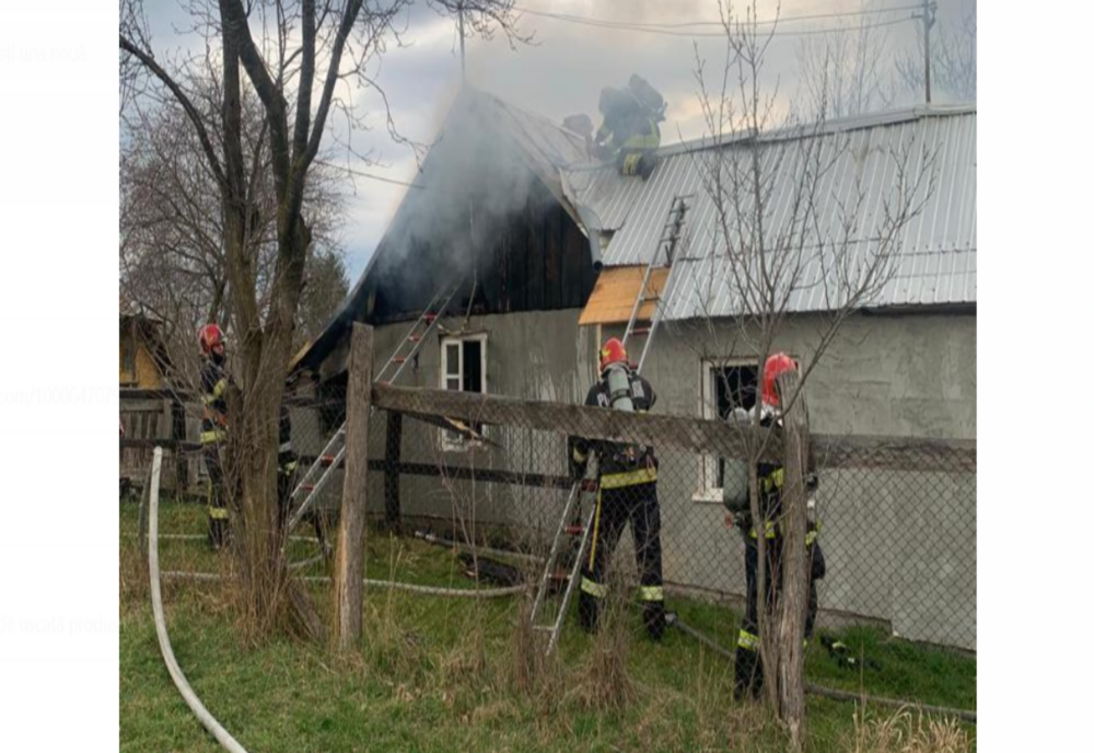 Incendiu izbucnit intr-o gospodărie din localitatea Pătrăuți 