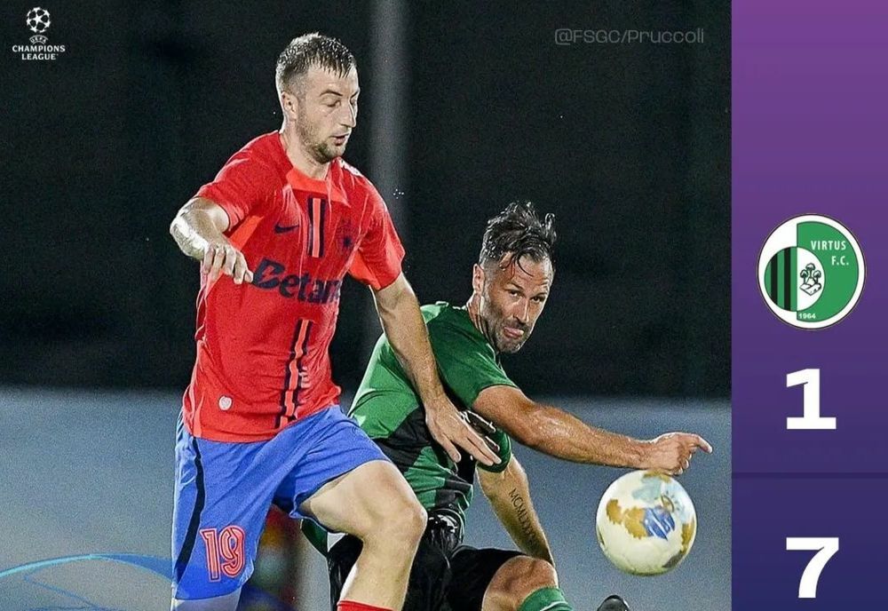 FCSB, VICTORIE CU 7-1 ÎN PRELIMINARIILE LIGII CAMPIONILOR