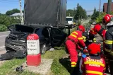 Șofer încarcerat după un accident cu trei vehicule la Drăgușeni