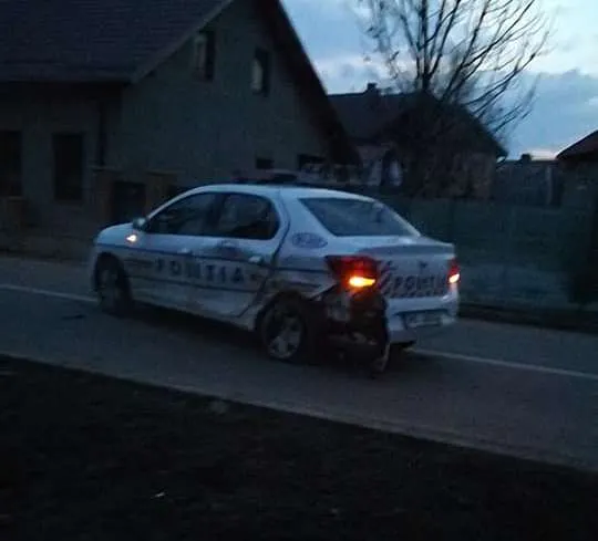 accident mașină de poliție Rădăuți