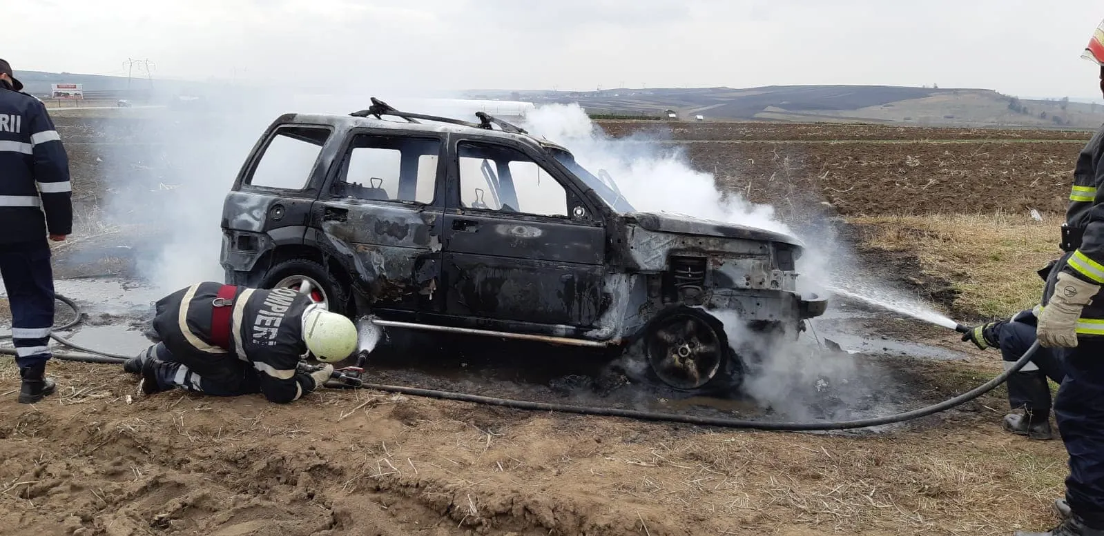 incendiu mașină Cumpărătura