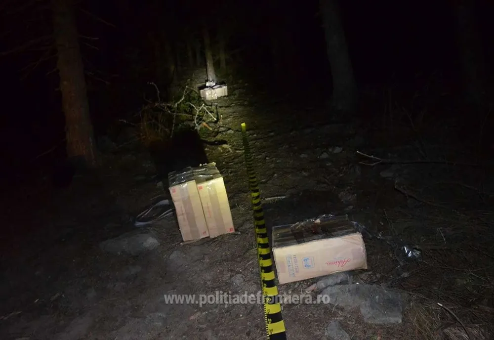Țigări de contrabandă în valoare de aproape 450.000 lei, confiscate la frontiera de nord a României VIDEO