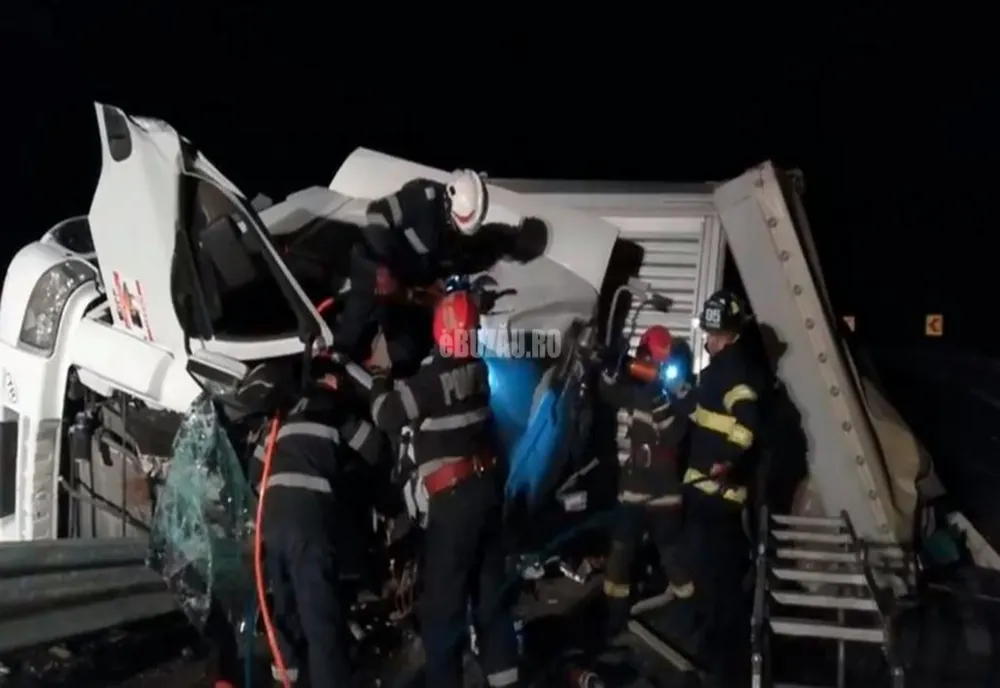 Șofer sucevean de tir, mort într-un grav accident în județul Buzău VIDEO 