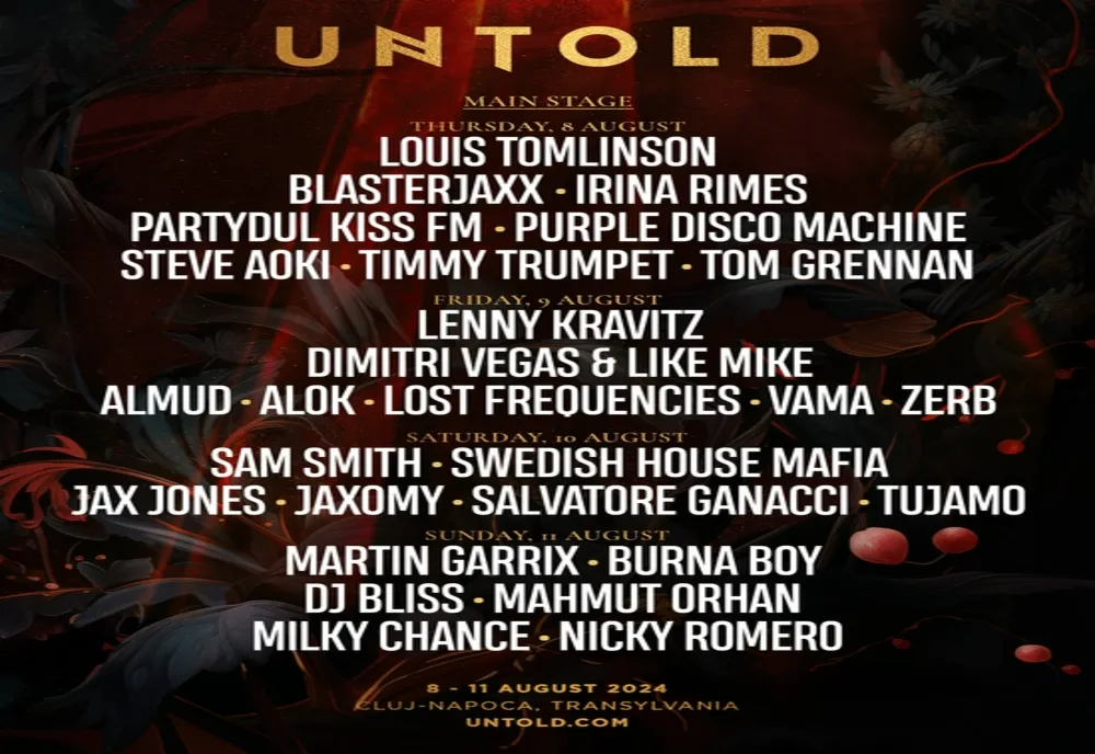 ORGANIZATORII UNTOLD ANUNȚĂ LISTA ARTIȘTILOR ȘI DJ-ILOR CARE VOR URCA PE CELE OPT SCENE