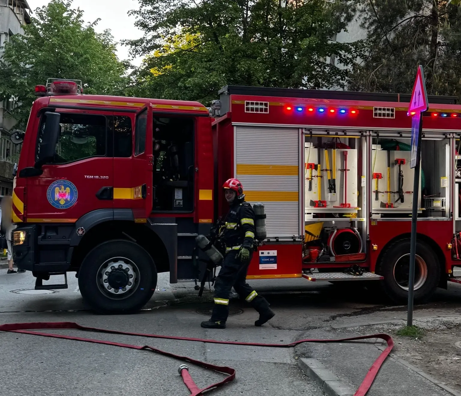 Bărbat cu arsuri în urma unui incendiu din Burdujeni