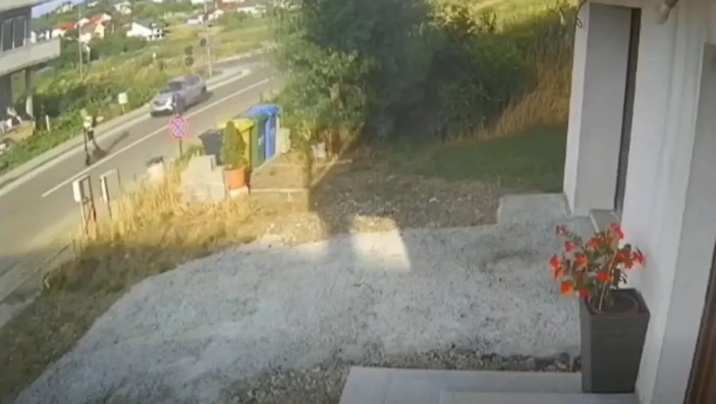 Momentul accidentului, surprins pe camere
