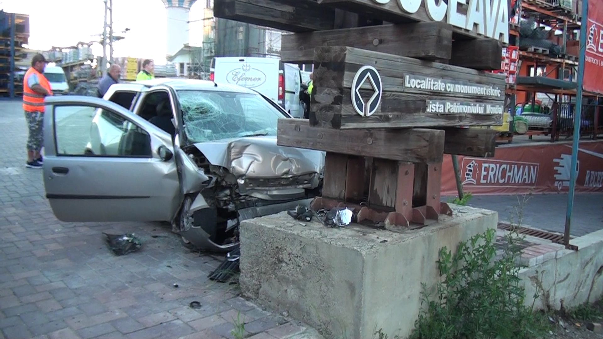 accident la iesire din Suceava