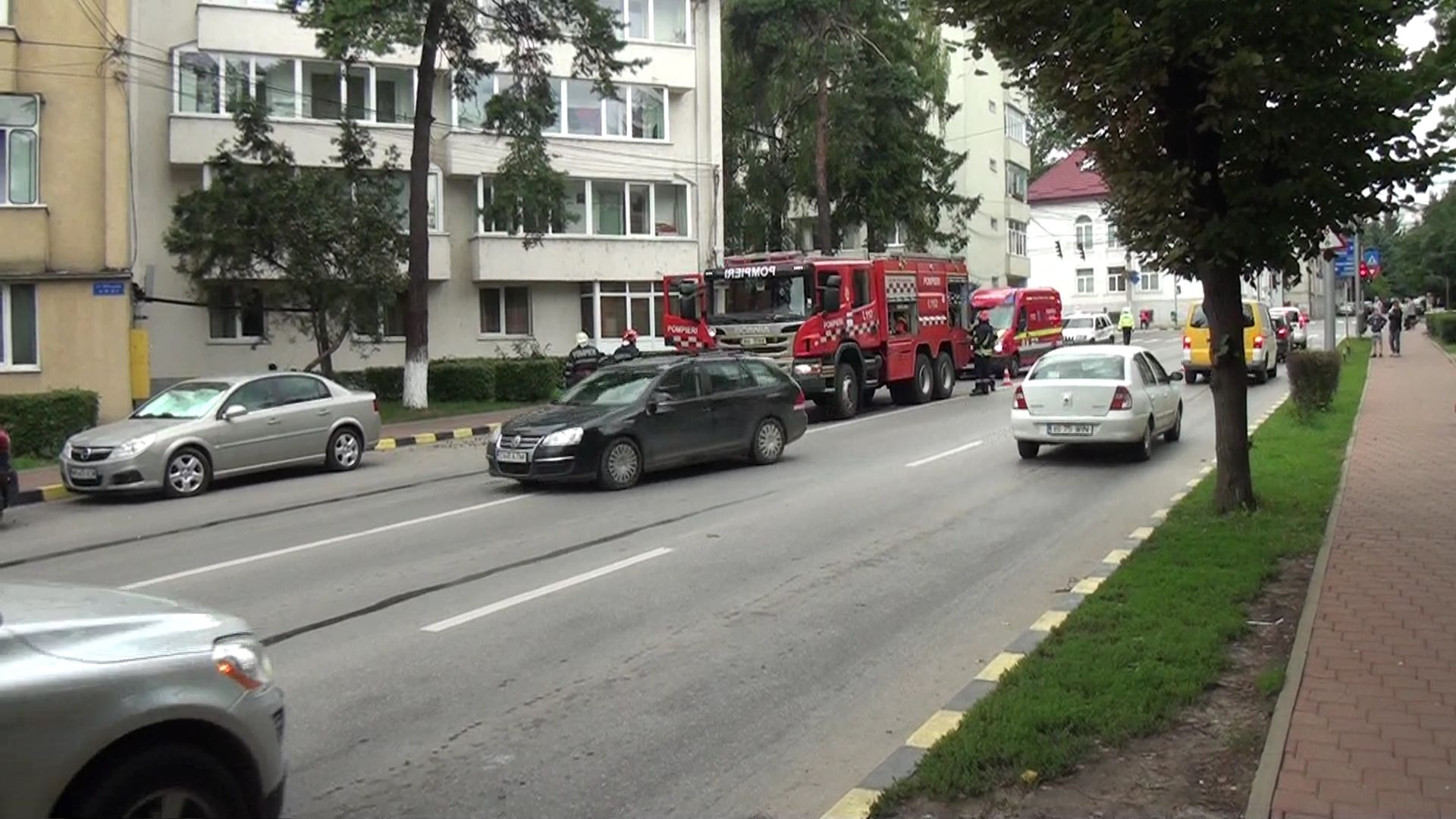 incendiu subsol bloc municipiul Suceava