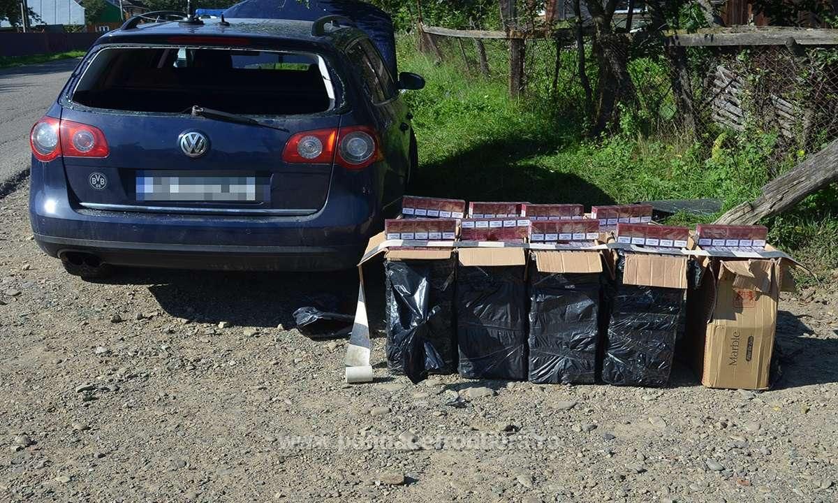 mașină abandonată țigări Straja