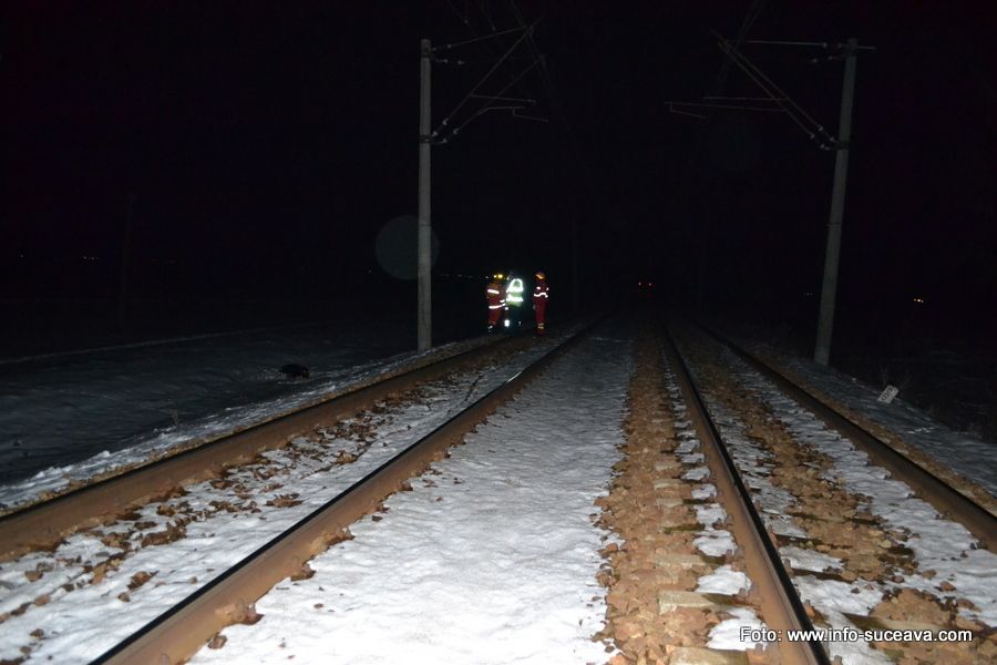 bărbat călcat de tren