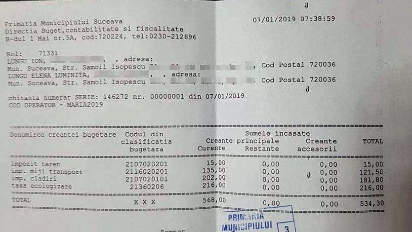 chitanta-primarul-ion-lungu-2019