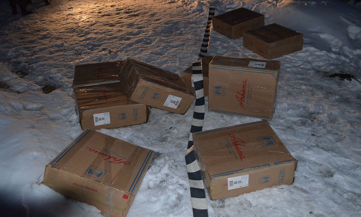 țigări de contrabandă abandonate