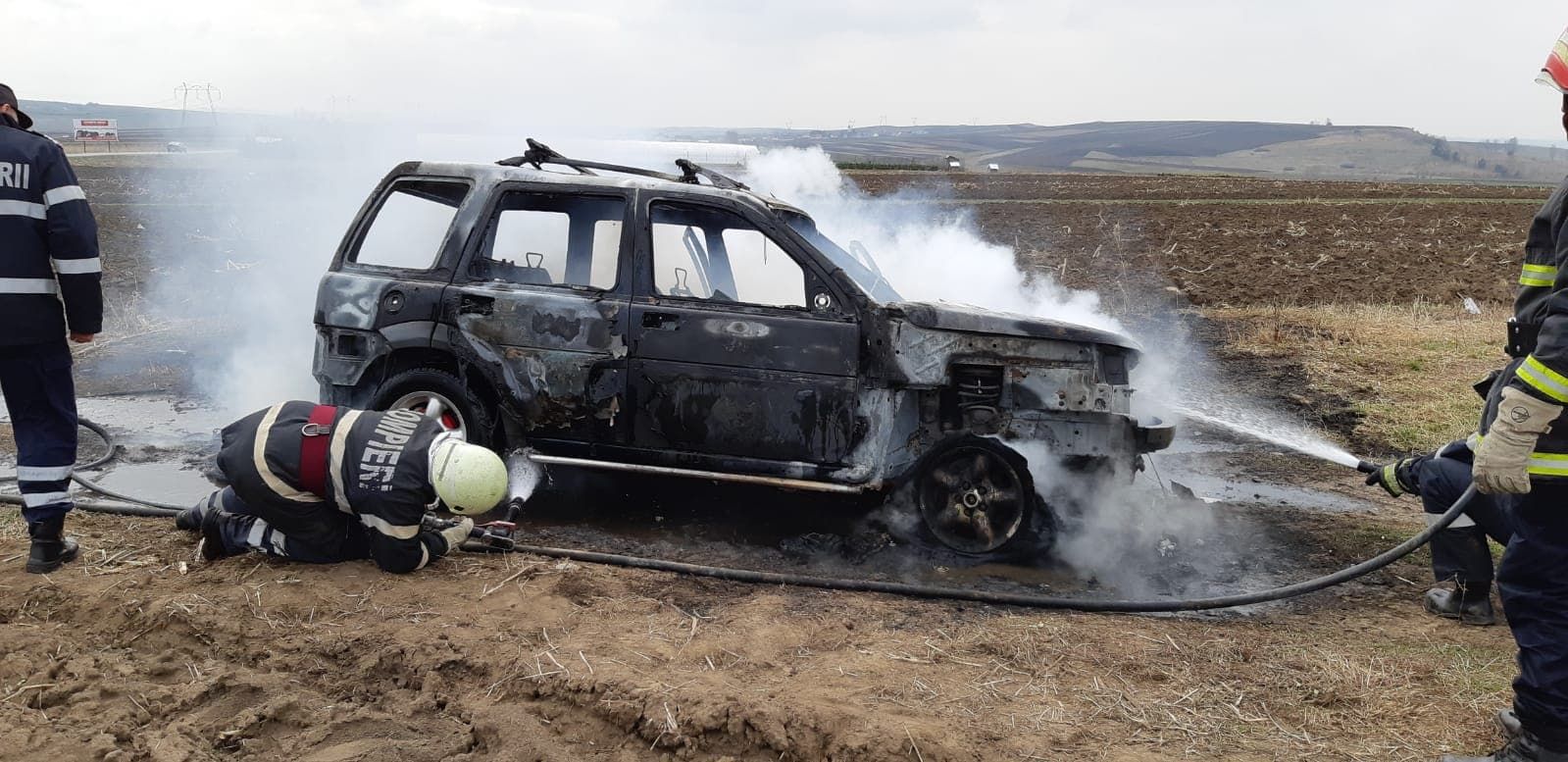 incendiu mașină Cumpărătura