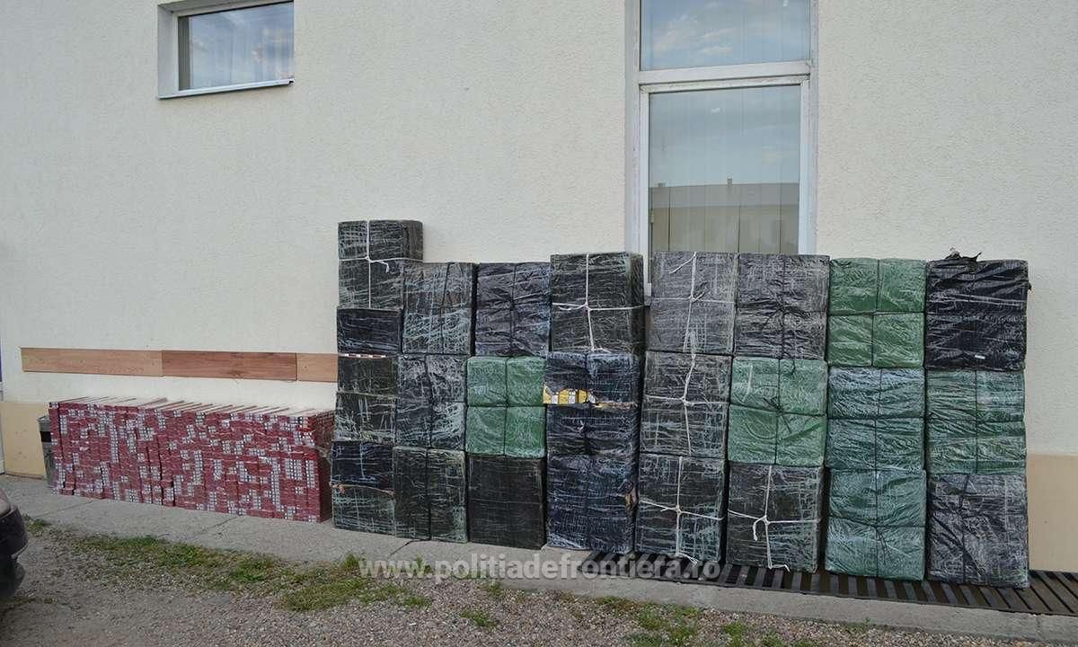 tigări de contrabandă confiscate