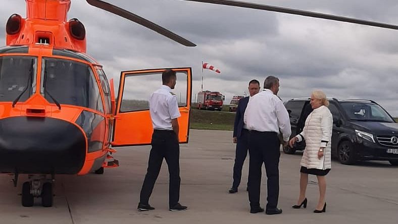 viorica dancila elicopter