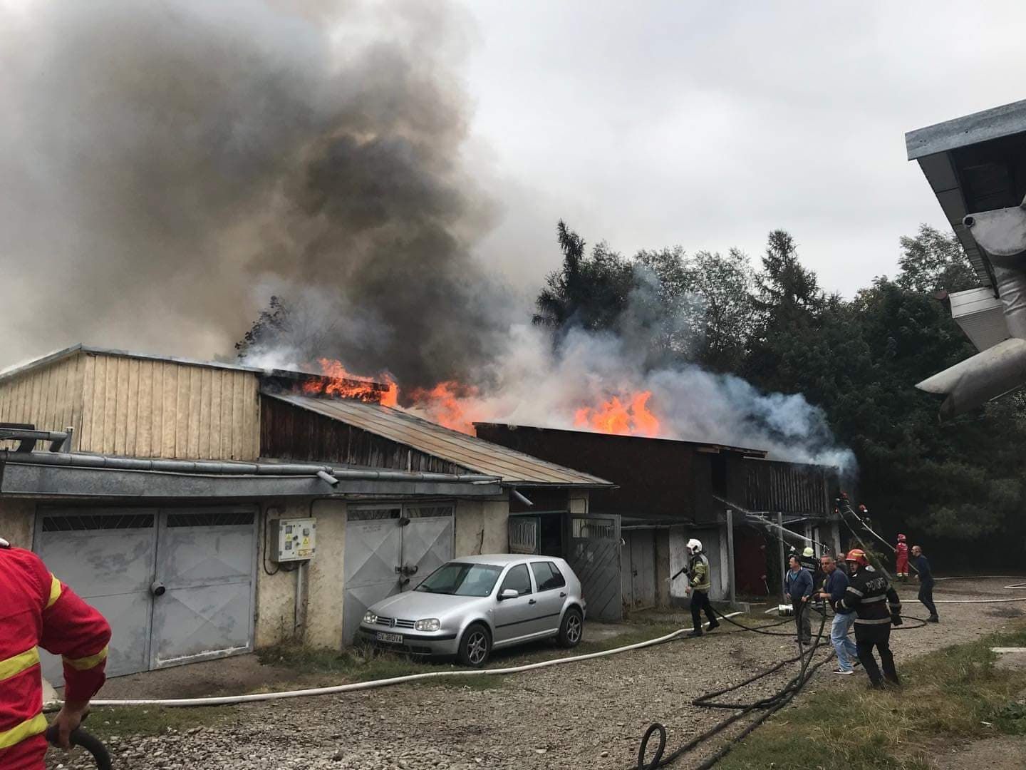 incendiu garaje bulevardul George Enescu