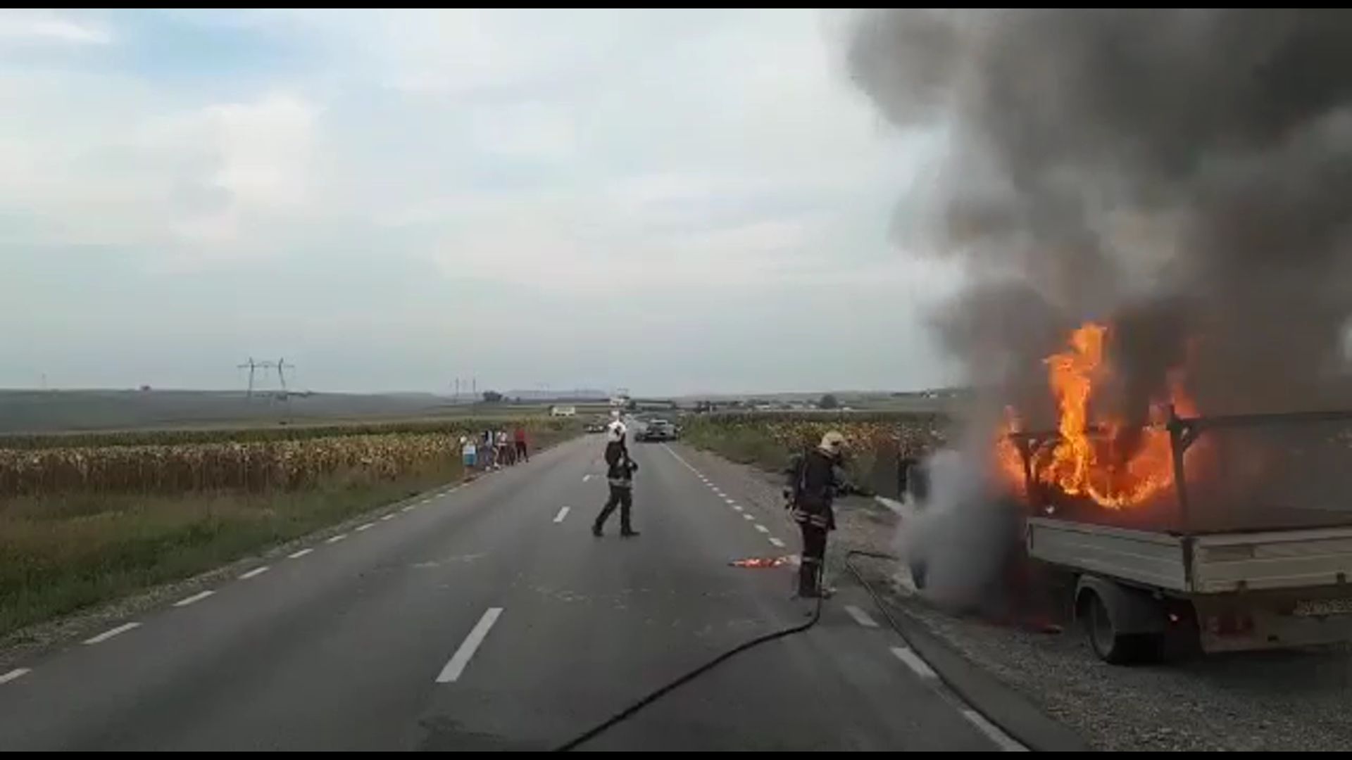 incendiu autoutilitară Cumpărătura