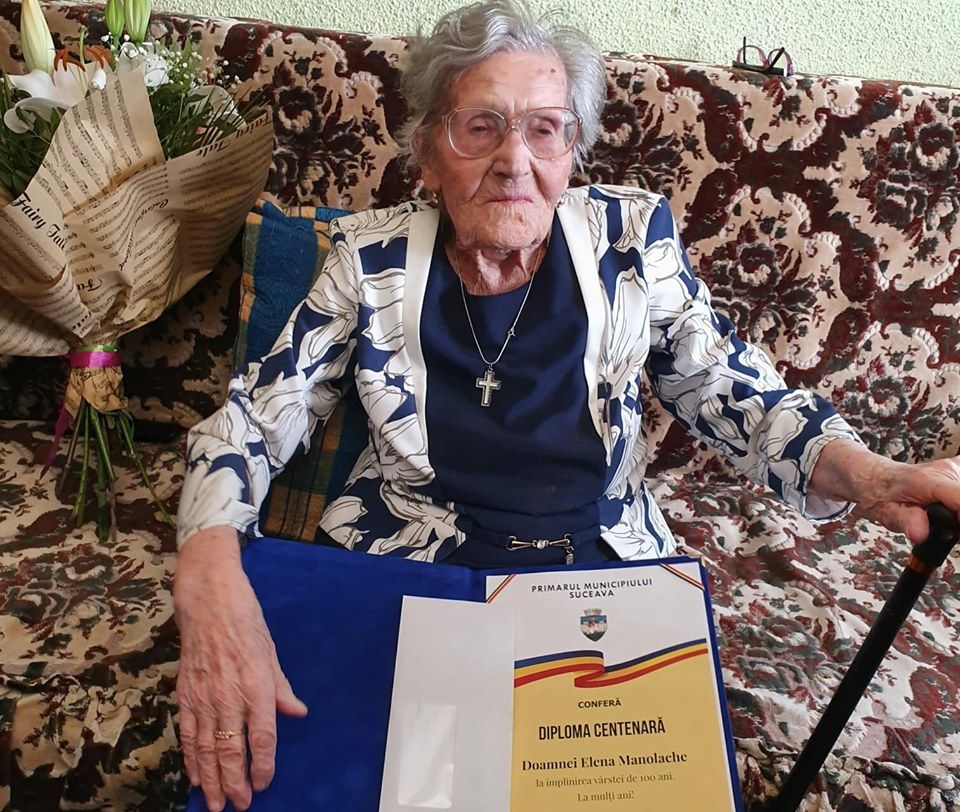 cetățean centenar Elena Manolache