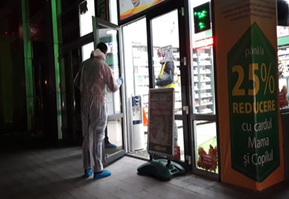 Jaf la o farmacie din centrul municipiului Suceava, sub amenințarea cuțitului VIDEO 